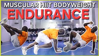 40 Minute Intense Muscular Bodyweight Endurance Workout //No Equipment Needed//All Levels