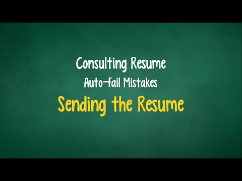 Sending your McKinsey, BCG, Bain Resume the right way #Shorts