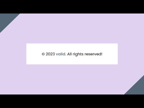 Automate Date Of Its Footer Using JavaScript