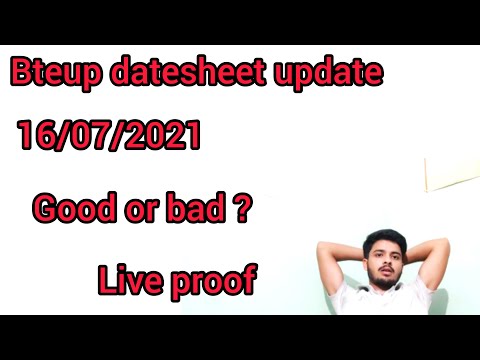 Bteup examination datesheet update today | latest update | official video with proof |