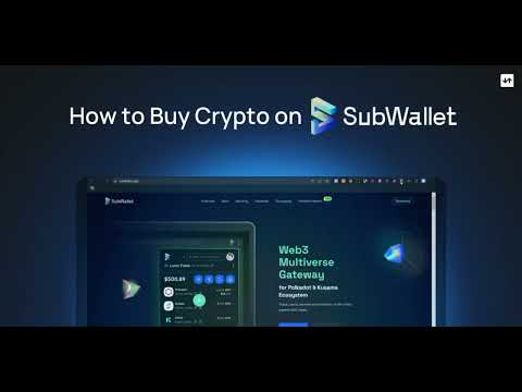 How to Buy Crypto on SubWallet