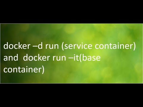 Base container and Service container difference