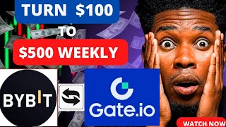 BYBIT & GATE IO LIVE CRYPTO ARBITRAGE : MAKE UP TO $100 PROFIT || BUY ON GATE IO,  SELL ON BYBIT