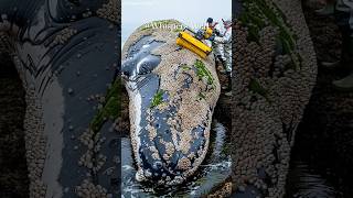 Artistic Rescue Whale’s Gentle Cleaning Story#sealife #sealife
