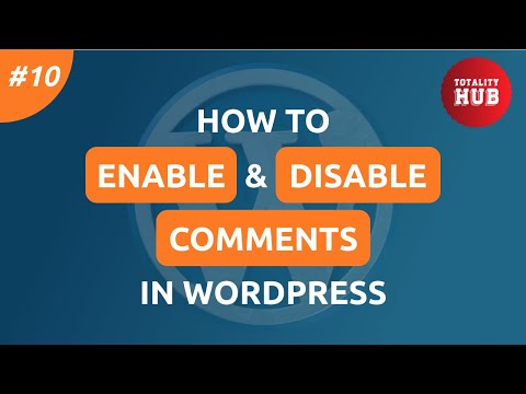 How to Enable & Disable Comments in WordPress | WordPress Tutorial