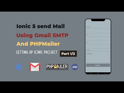 Ionic 5 send mail using Gmail SMTP and PHPMailer class