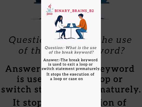 What is the use of the break keyword❓ #binary_brains_b2 #java #ytviral