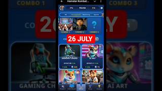 Hamster Kombat Game Dev Daily Combo | 26 July Hamster Kombat Daily Combo | Hamster Daily Combo
