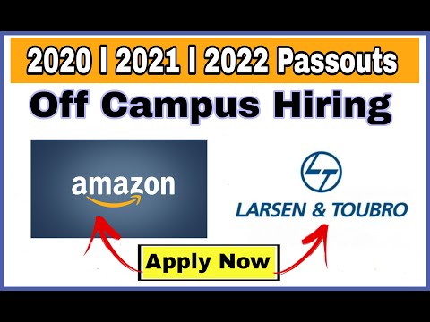 Amazon and L&T Recruitment Drives 2022 For BE/B.Tech Passouts