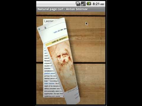 4. Natural Page Curl - features review (emulator)