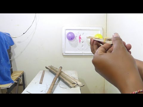 Creative DIY Small Crossbow Bamboo Gun | DIY Building