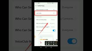 how to turn on profile privacy on imo | Lock profile on imo | enable profile lock on imo #shorts