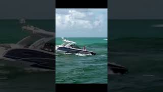 Two overboard 😂😂 #shorts #boat #boatfails #fails #girl