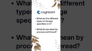 Cognizant Interview questions 💯#interview #placement #learning #views #viral #2025 #preparation