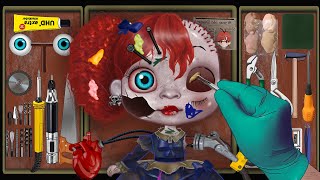 ASMR Poppy Playtime Cursed Doll Repair Animation | Huggy Wuggy | doll restoration work