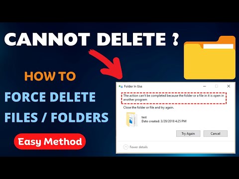 How To Forcefully Delete Folders That Won't Delete in Windows 11