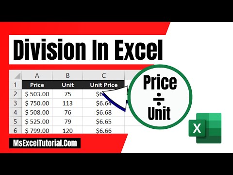 How to Divide Numbers in Excel (Basic Tutorial)