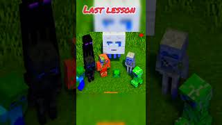 Last lesson of monster school 🏫 😭😭 #minecraft #bestminecraftclips #trendingshorts #shortsfeed
