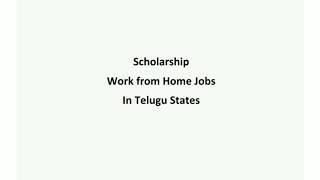 Work from Home Jobs||Scholarship||Jobs in Hyderabad||Web developer||Skill Jobs