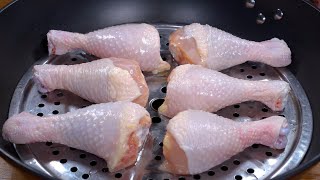 万万没想到，把鸡腿上锅蒸一蒸，出锅就是大人小孩都爱吃的美食，营养全保留了，又香又嫩又多汁#like #food #delicious
