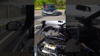 Honda Civic EP3 Type-R K24 Swap / 100-200 km/h Acceleration / VTEC Power