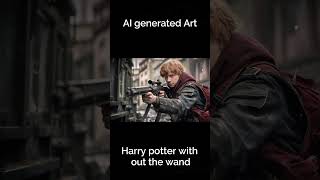 Harry potter with out the wand- Ai art