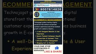 Grow Your Online Business with Technojagat’s Ecommerce Development Solutions | #technojagat #ecom