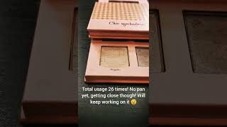 Winter project pan end! Highlighter ed. #projectpan #empties #hitpan #highlighter #makeup #sephora