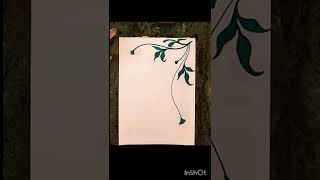 ✨Aesthetic border design/front page idea #trending #drawing #viralvideo #shorts #ytshorts #art