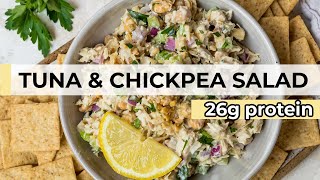Ultimate Protein-Packed Tuna Chickpea Salad for Lunch!