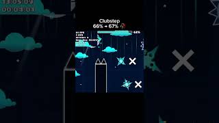 only got 1% lol 🥀 #geometrydash #gameplay Song: Clubstep - dj-nate