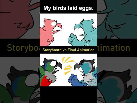 Storyboard vs Animation: My Birds Laid Eggs (shot 2)