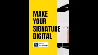Create your DIGITAL SIGNATURE with Photoshop! | easy photoshop tutorial #shorts #photoshop