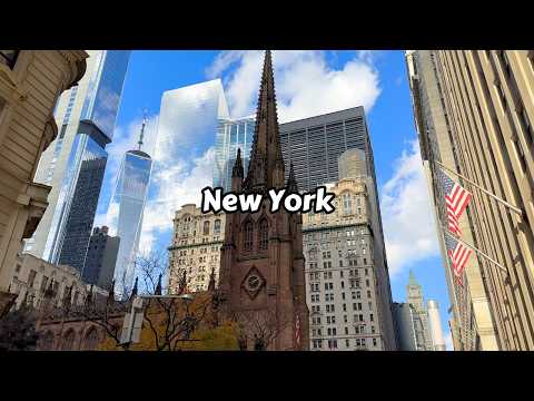 New York City Walk Manhattan Downtown Virtual Tour - United States Travel Video