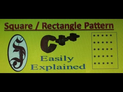 C++ Program To Print Square Pattern [SJ Tutorials] // Very Easily Explained