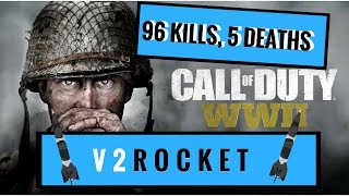 WW2: DROPPING A 96 KILLS + V2 ROCKET IN COD WORLD WAR ll