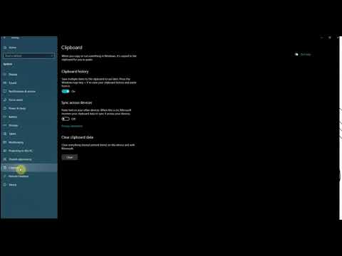Windows Clipboard History
