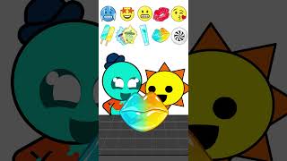 DOEY Emoji Face Mukbang🌈