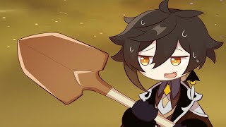 【原神整活】钟离：这是堂主给我的新专武。#原神 #genshinimpact #钟离
