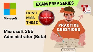 MS-102 Exam Tutorial🔥IMPORTANT TOPICS🔥| Microsoft 365 Administrator (beta) MICROSOFT | Tips & Tri