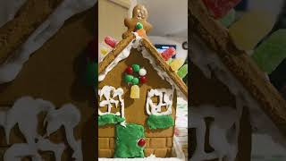 Phoenix with her Gingerbread House!!! (P.S sent it to PhoenixTv)