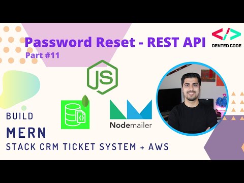 Build A Node REST API [2020] - Password Reset Backend REST API  - #11 Build MERN Stack CRM System