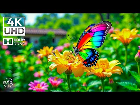 Whispers of Nature 4K 🦋🍀 | Soft Piano & Butterfly Dance in a Green Paradise