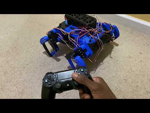 3D printed quadrupedal robot demonstration