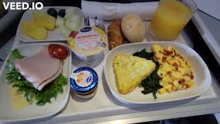 Finnair A350 Business Class Dinner and Breakfast Helsinki to Phuket