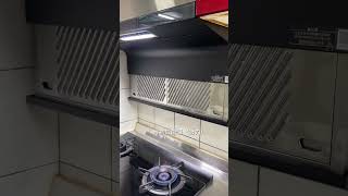 傳統式櫥櫃更換櫻花牌最新AI除油煙機與瓦斯爐