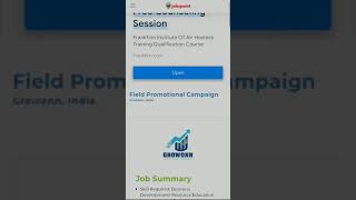 Field Promotional Campaign ngo -  jobs in India - jobspoint