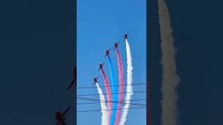 Red Arrows over Coningsby #aviation #airplane #military #aviationlovers