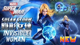 INVISIBLE WOMAN 隐形女侠 SKILL GAMEPLAY - NEW SUPPORT HERO IN【Marvel Super War 漫威超級戰爭】