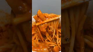 rose buldak pasta tteokbokki #asmr #koreanfood